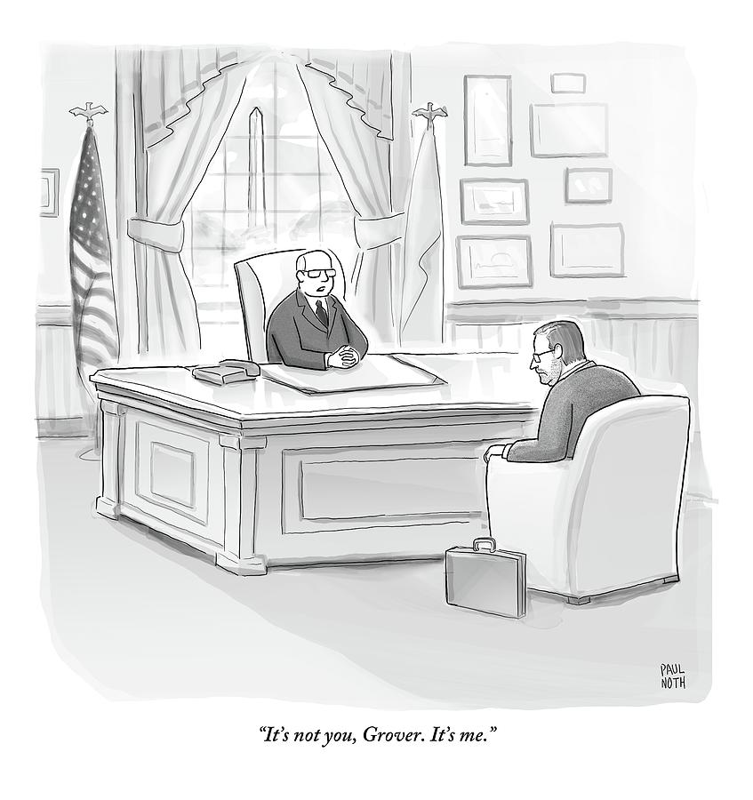 Grover Norquist Is Let Off By A Republican Boss Drawing by Paul Noth