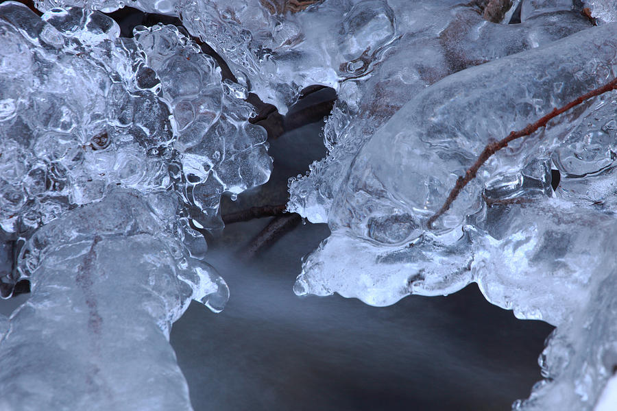 Growing ice formation over a river Photograph by Ulrich Kunst And Bettina Scheidulin