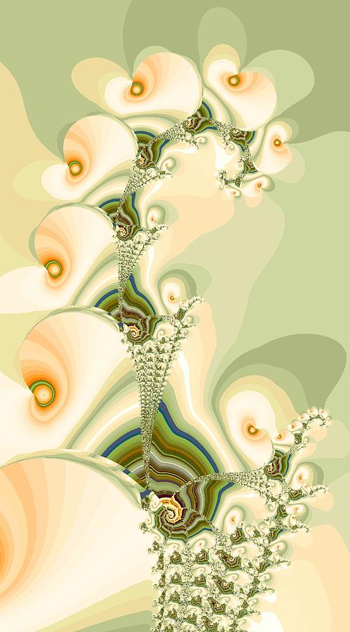 Abstract Digital Art - Growing Pearls by Anastasiya Malakhova