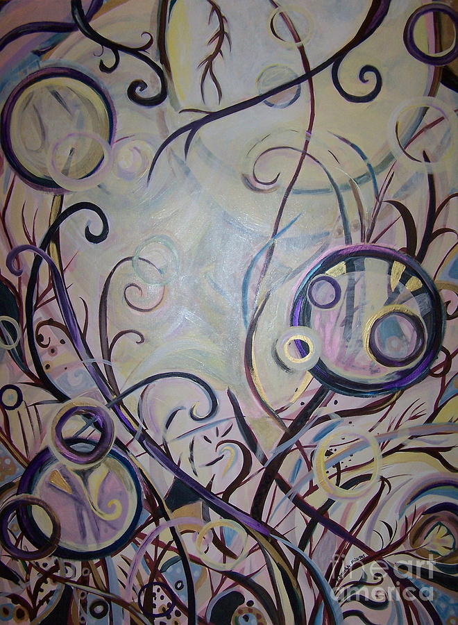 Growing Thoughts Painting by Catherine Gruetzke-Blais