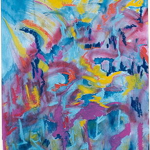 Abstract Expressionist Painting - Growth by Phoenix Simpson Abstract Expressionist Painting - Growth by Phoenix Simpson