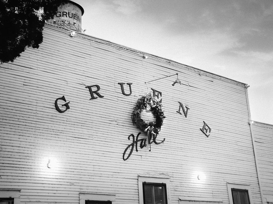 Gruene Hall Christmas Retro Photograph by Debbie Karnes