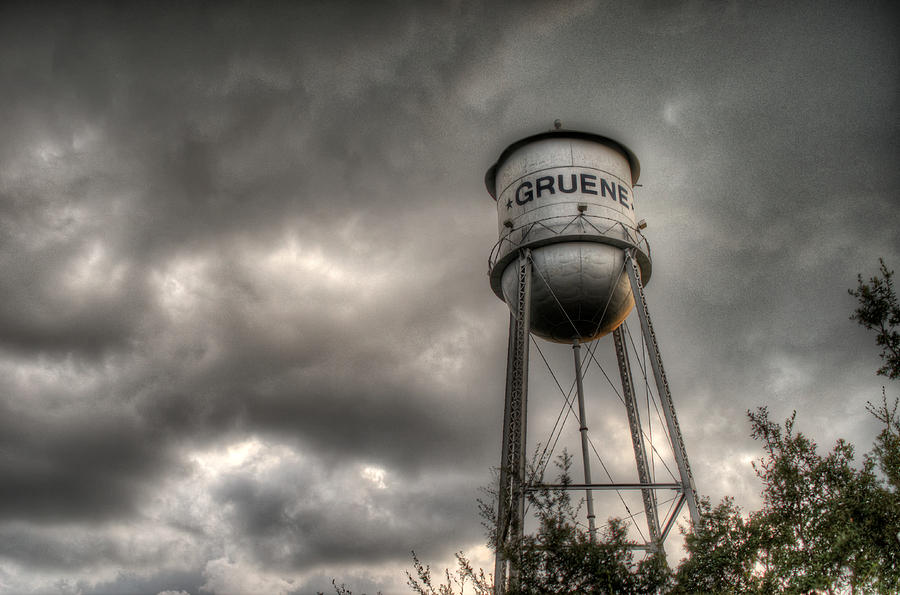 Gruene Photograph - Gruene Texas Water Tower by Joseph Kethan