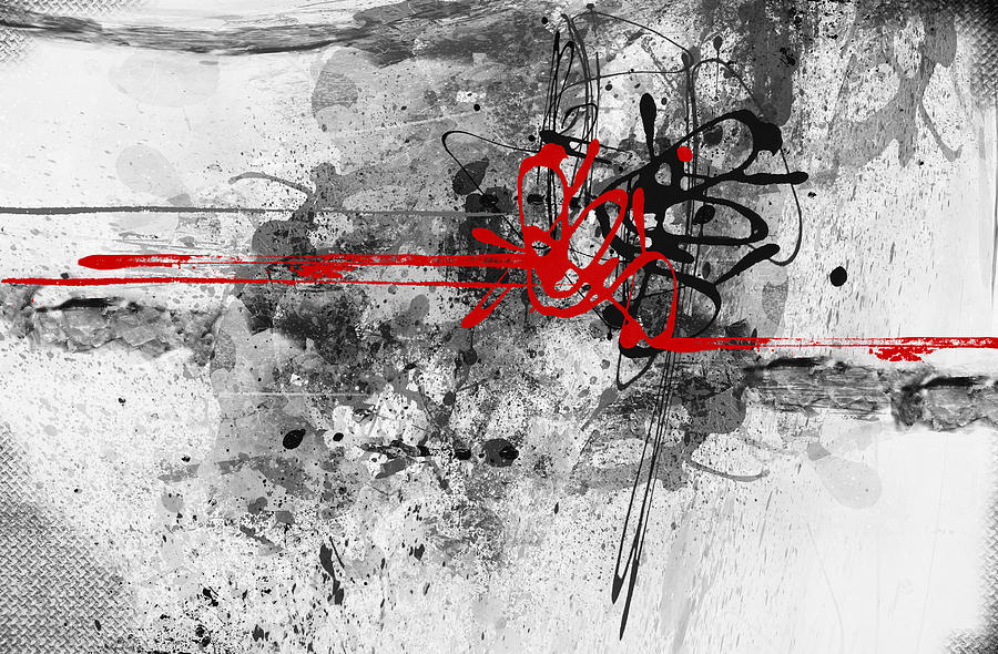 True Romance - Modern Grunge Abstract Art Digital Art by Modern Abstract