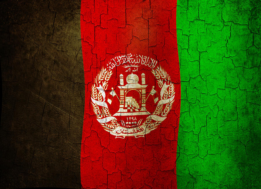 Grunge Afghanistan flag Digital Art by Steve Ball