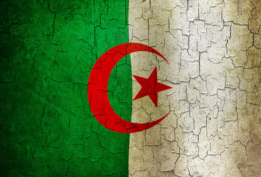 Grunge Algeria flag Digital Art by Steve Ball
