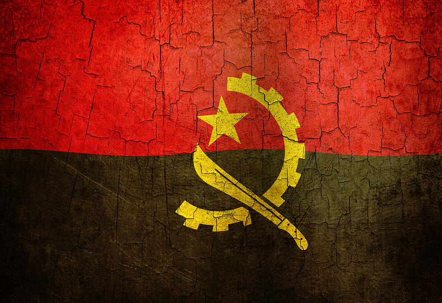 Grunge Angola flag Digital Art by Steve Ball