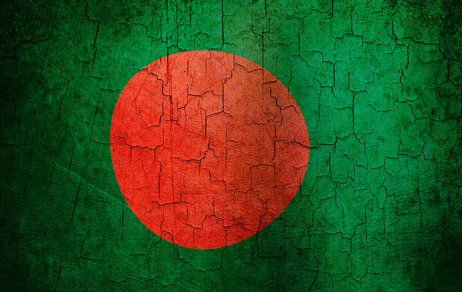 Grunge Bangladesh flag Digital Art by Steve Ball