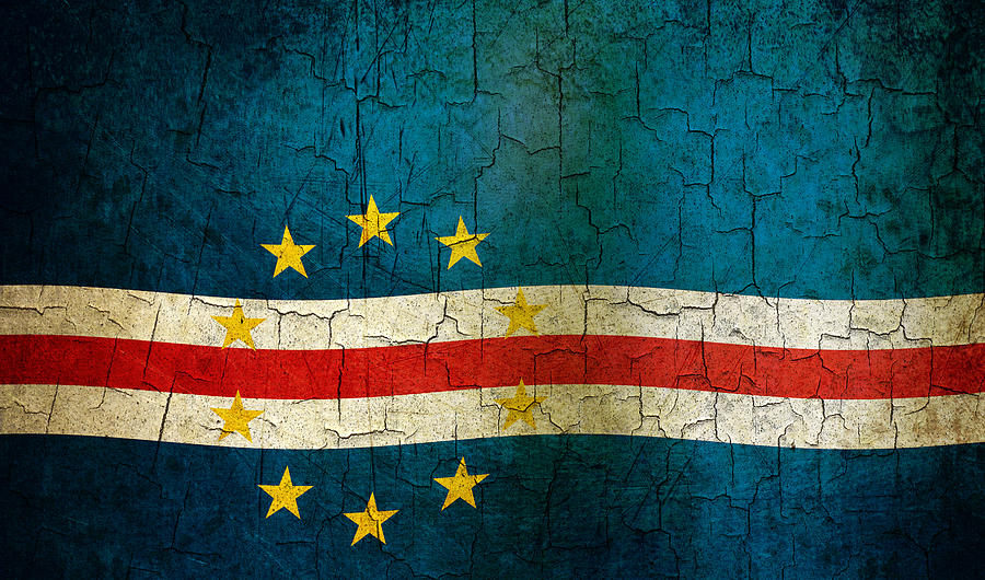 Grunge Cape Verde flag Digital Art by Steve Ball