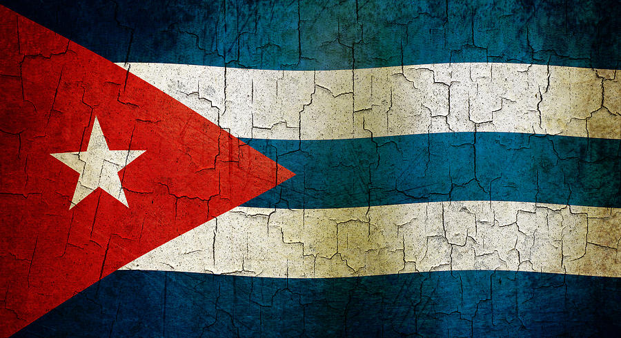 Grunge Cuba flag Digital Art by Steve Ball