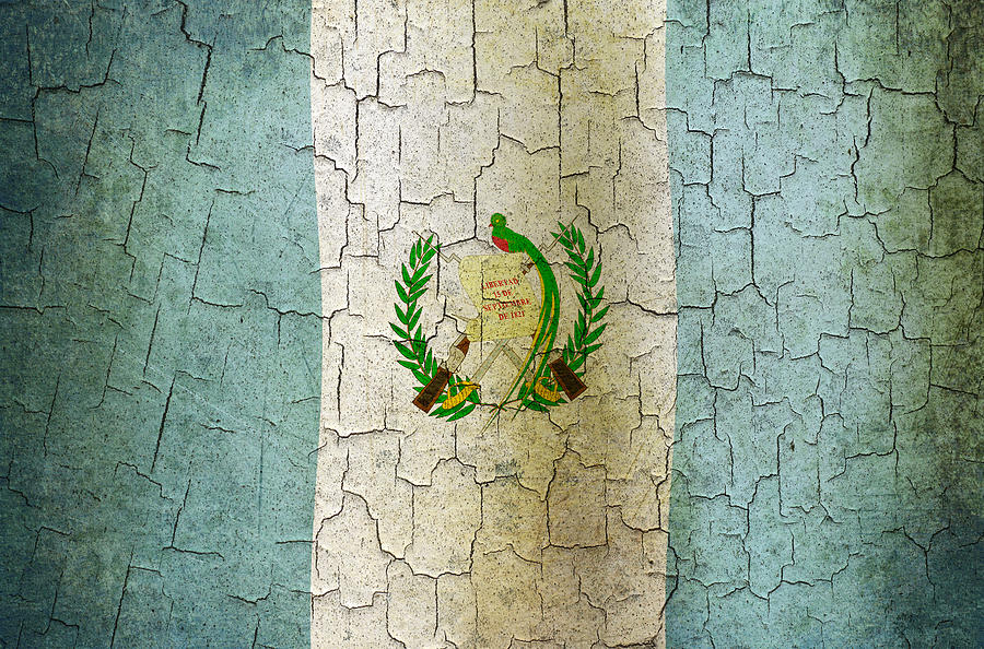 Grunge Guatemala flag Digital Art by Steve Ball