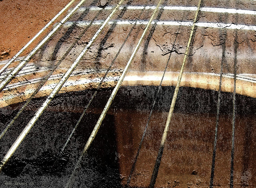 Grunge Guitar Photograph by Everett Bowers