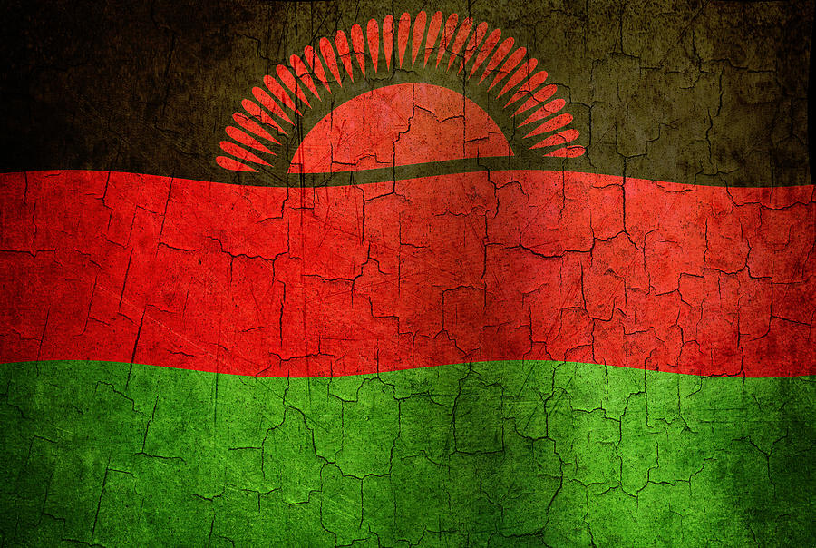 Grunge Malawi flag Digital Art by Steve Ball