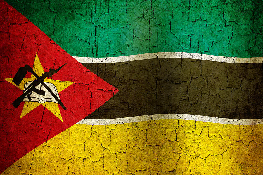 Grunge Mozambique flag Digital Art by Steve Ball
