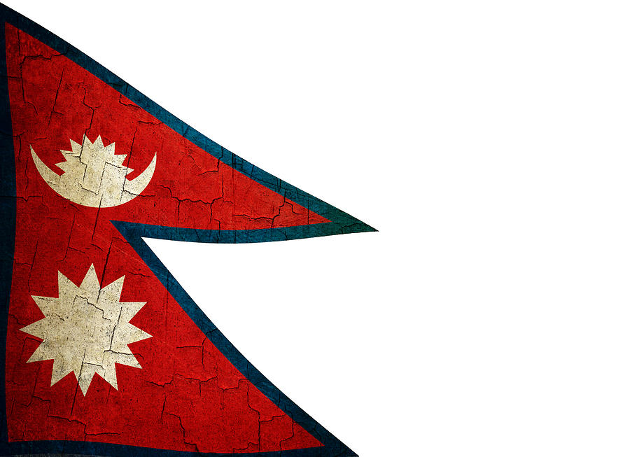 Grunge Nepal Flag Digital Art