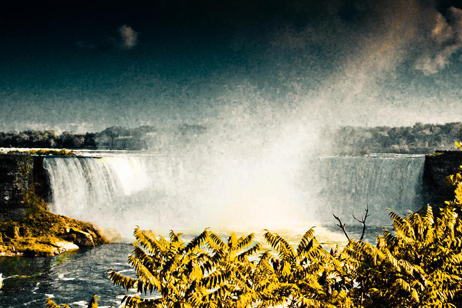 Grunge Niagara Photograph by Eti Reid