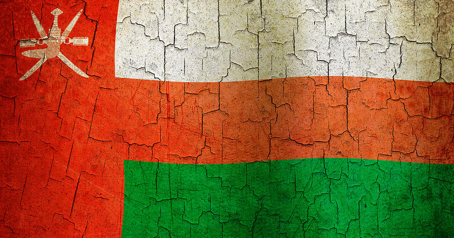 Grunge Oman flag Digital Art by Steve Ball