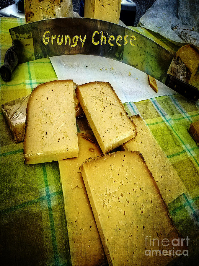 Grungy Cheese Digital Art by Dee Flouton