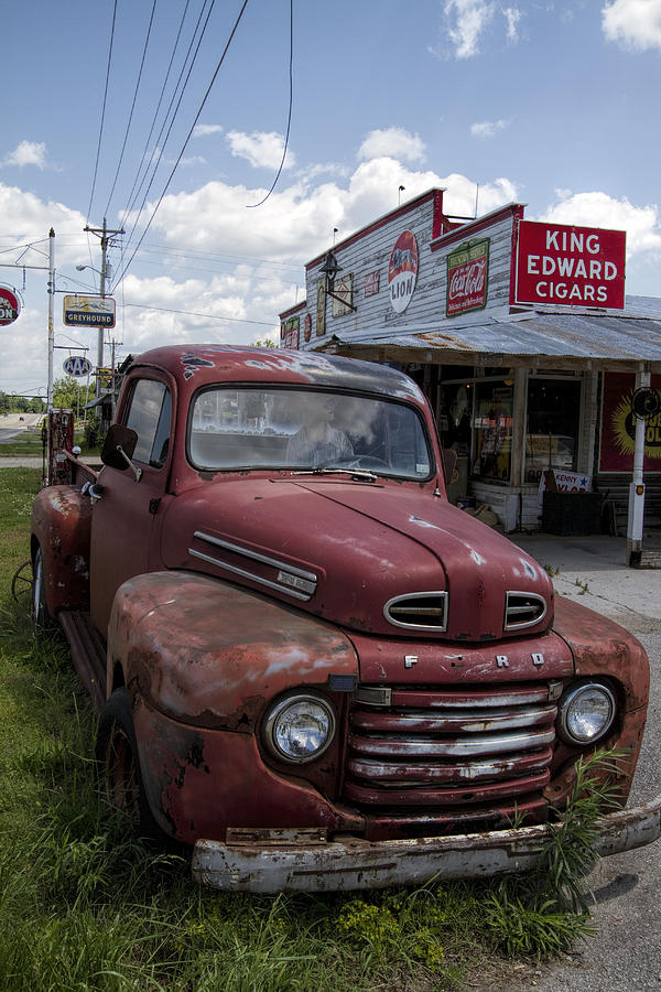 Grungy Classic Ford Pickup Truck Photograph by Kathy Clark