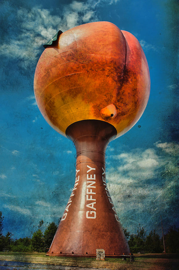 Grungy Peachoid Photograph by Lynne Jenkins