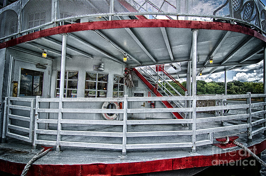 Grungy Riverboat Deck Photograph by Danny Hooks
