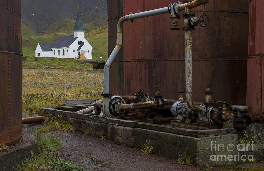 Grytviken, South Georgia Photograph by John Shaw