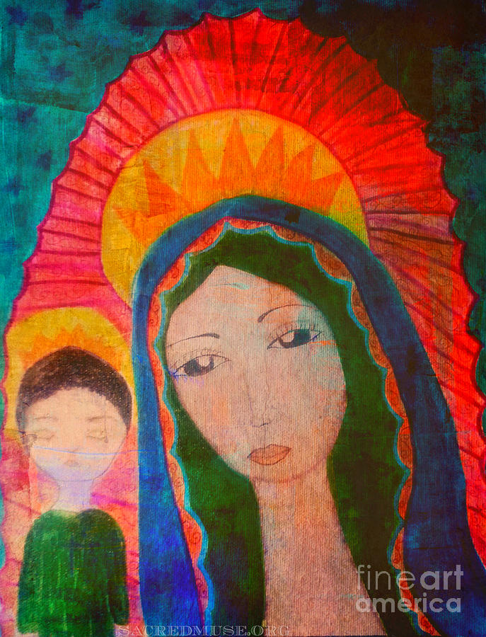 Guadalupe Painting by Sacred Muse - Fine Art America