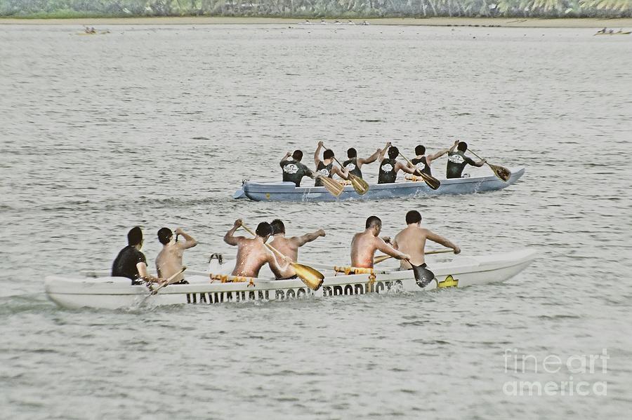 Guam Canoe Racing Photograph by Scott Cameron