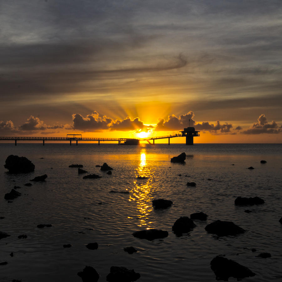 Sunset Photograph - Guam Sunset by Brian Governale