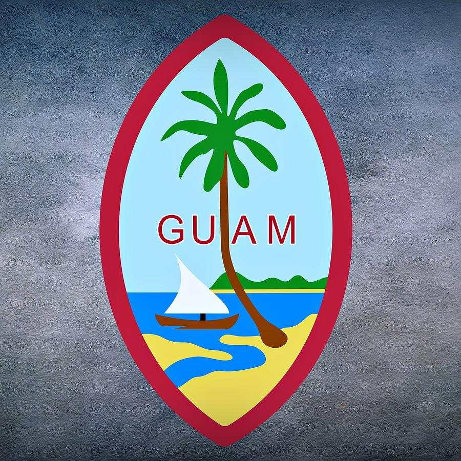 Nature Digital Art - Guam Territory Seal by Movie Poster Prints