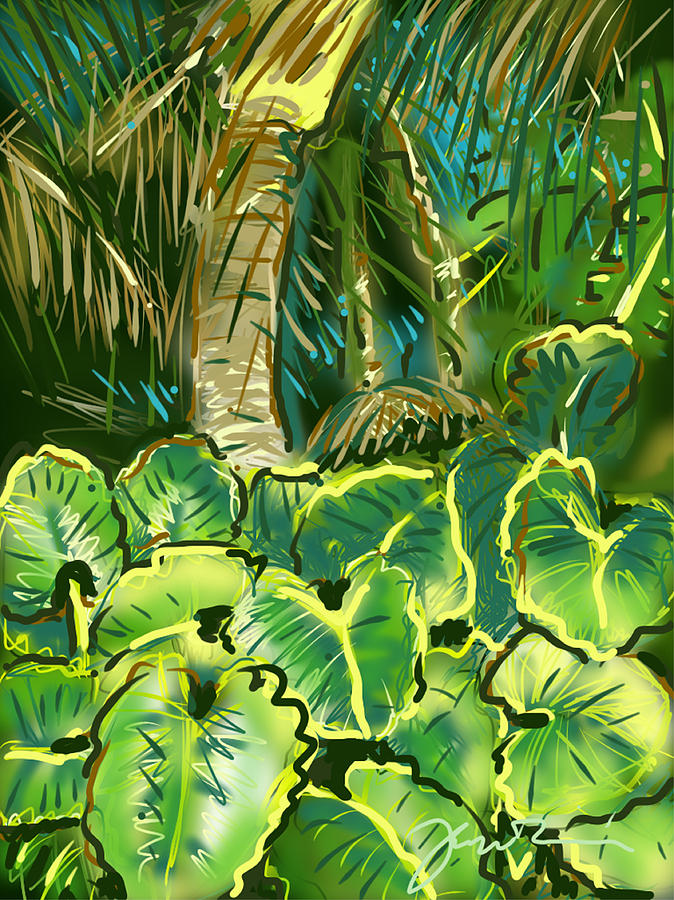 Guanabana Tropical Painting by Jean Pacheco Ravinski