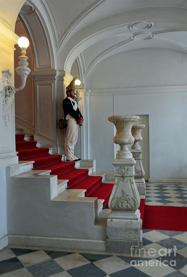 Guard at Catherine Palace in Russia Photograph by Catherine Sherman