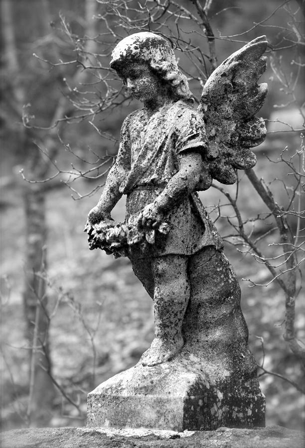 Statue Photograph - Guardian Angel  by Karon Melillo DeVega