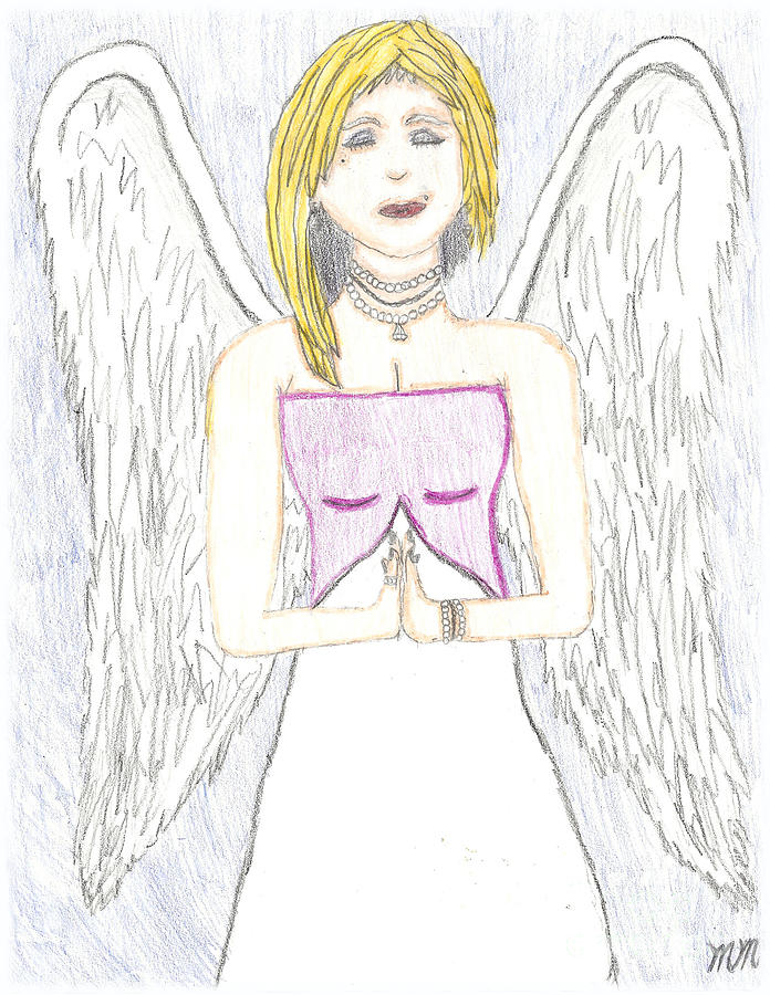 Guardian Angel Drawing by Marissa McAlister
