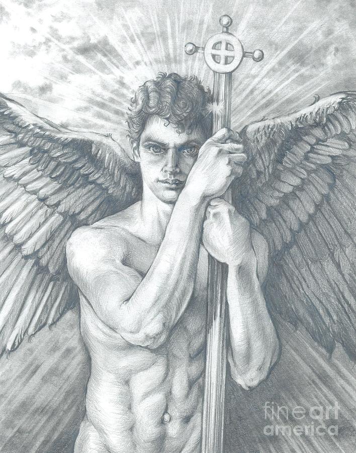 Guardian Angel Watching. is a drawing by Karina Griffiths which was uploade...