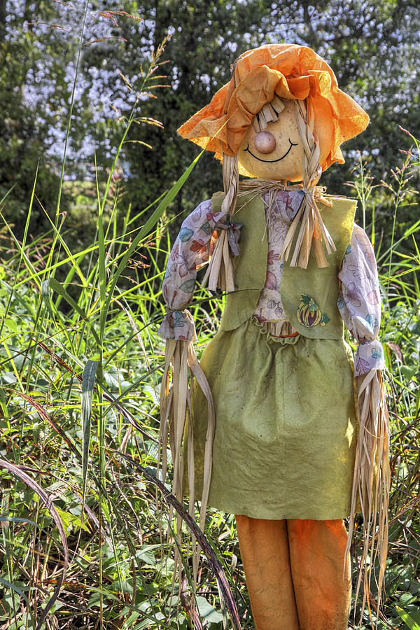 Guardian of the Pumpkins - Autumn - Scarecrow Photograph by Jason Politte