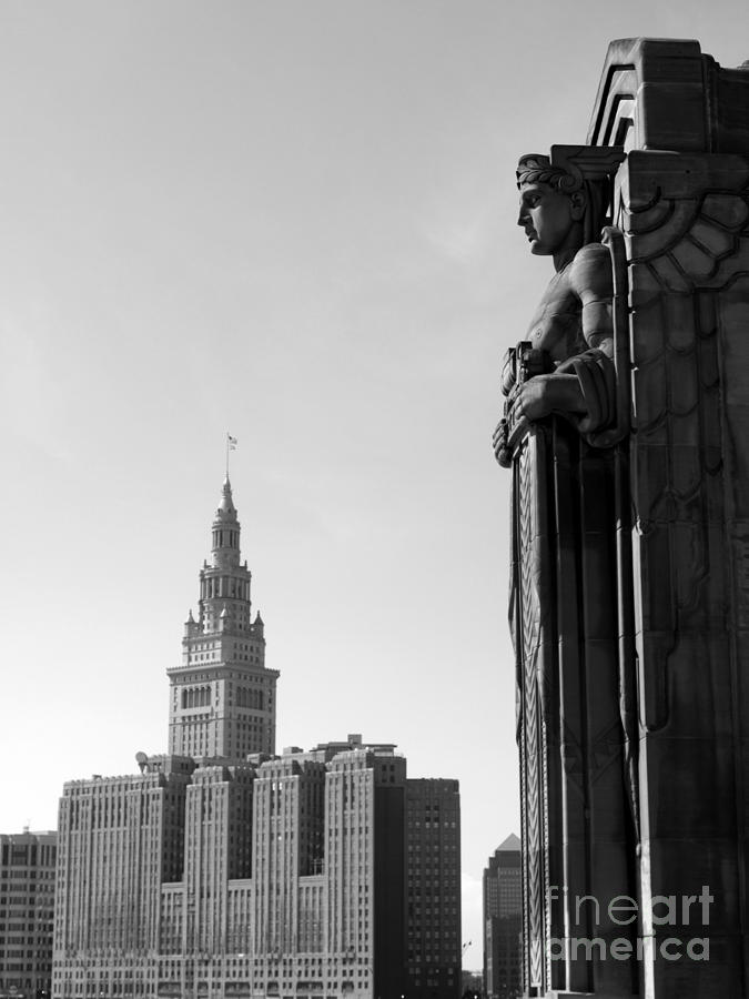 Cleveland Photograph - Guardian of Transortation-1-Cleve.Oh. by Cat McBrien