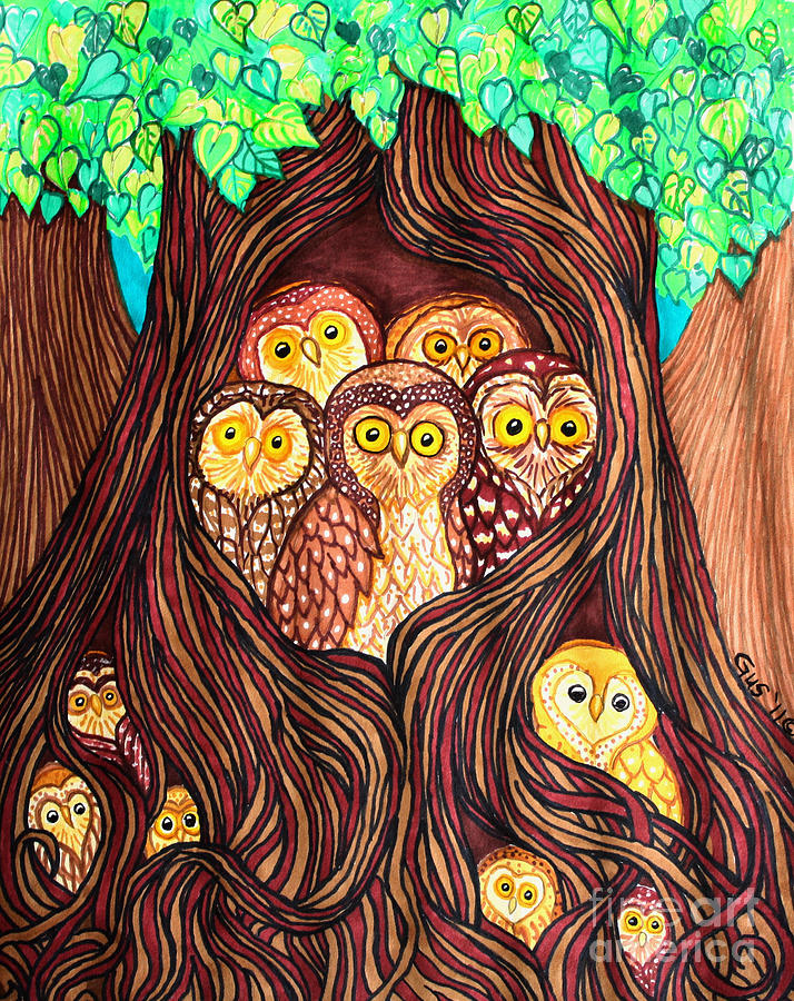 Guardians of the Forest Mixed Media by Nick Gustafson