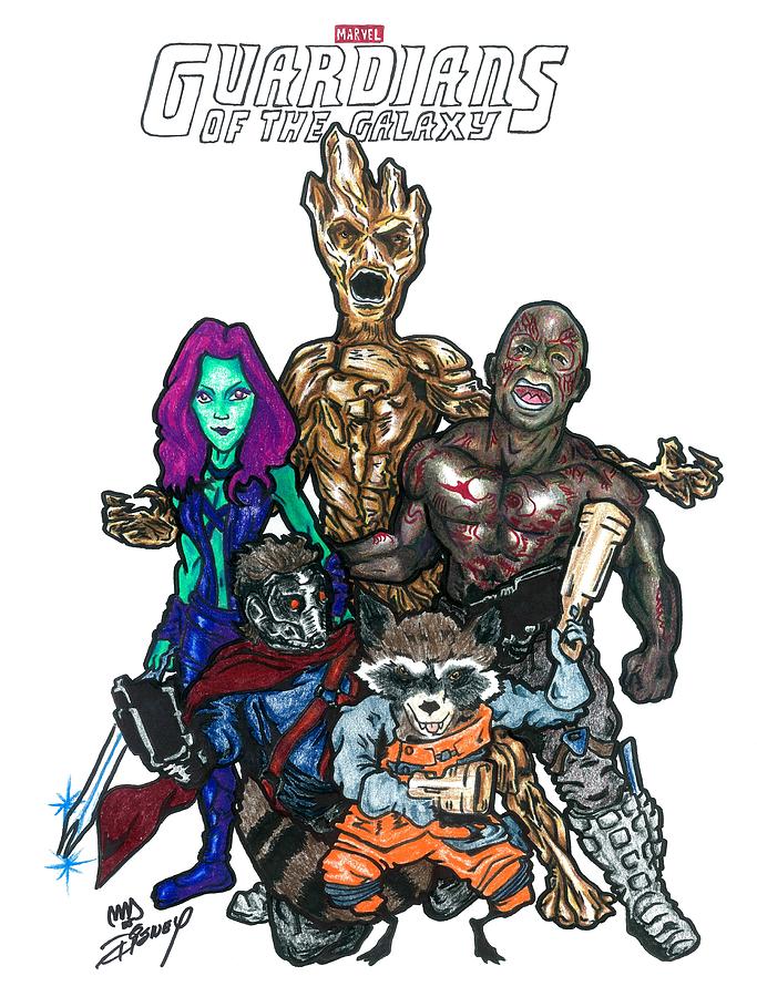 Guardians Of The Galaxy Drawing - Guardians of the Galaxy by ...