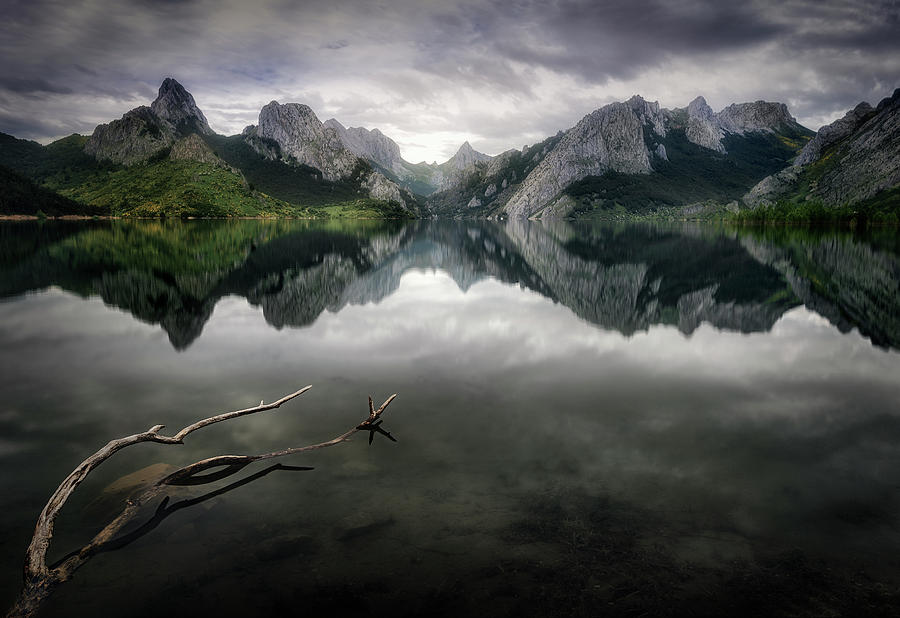 Mountain Photograph - Guardians Of The Lake by Fran Osuna