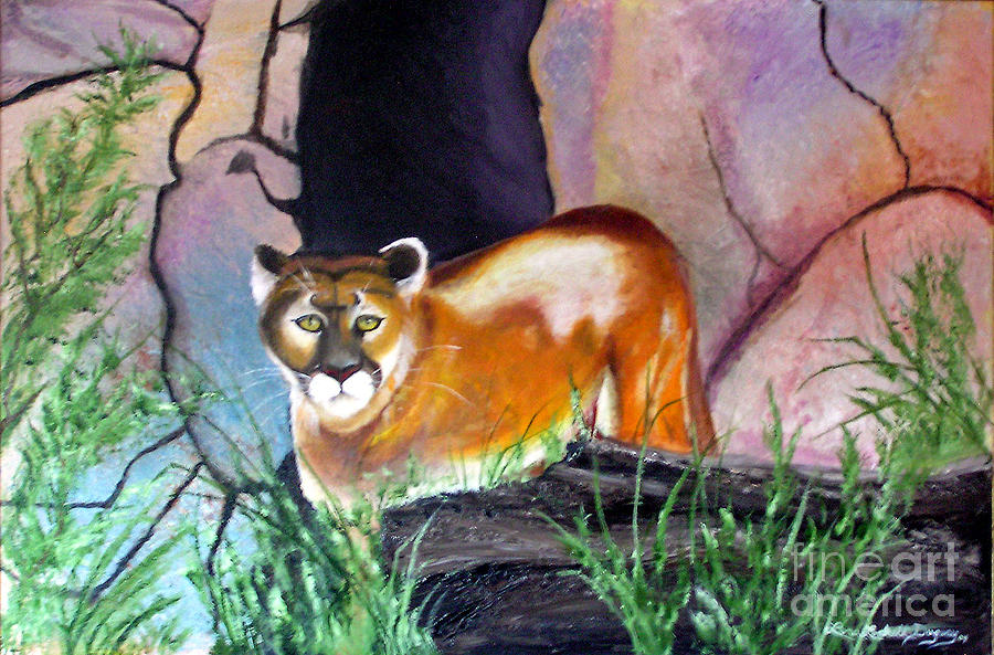 Guarding the Cave Painting by Lora Duguay
