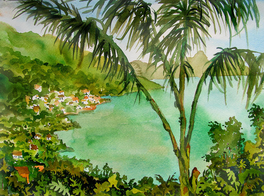 Village By the Bay Painting by James Huntley