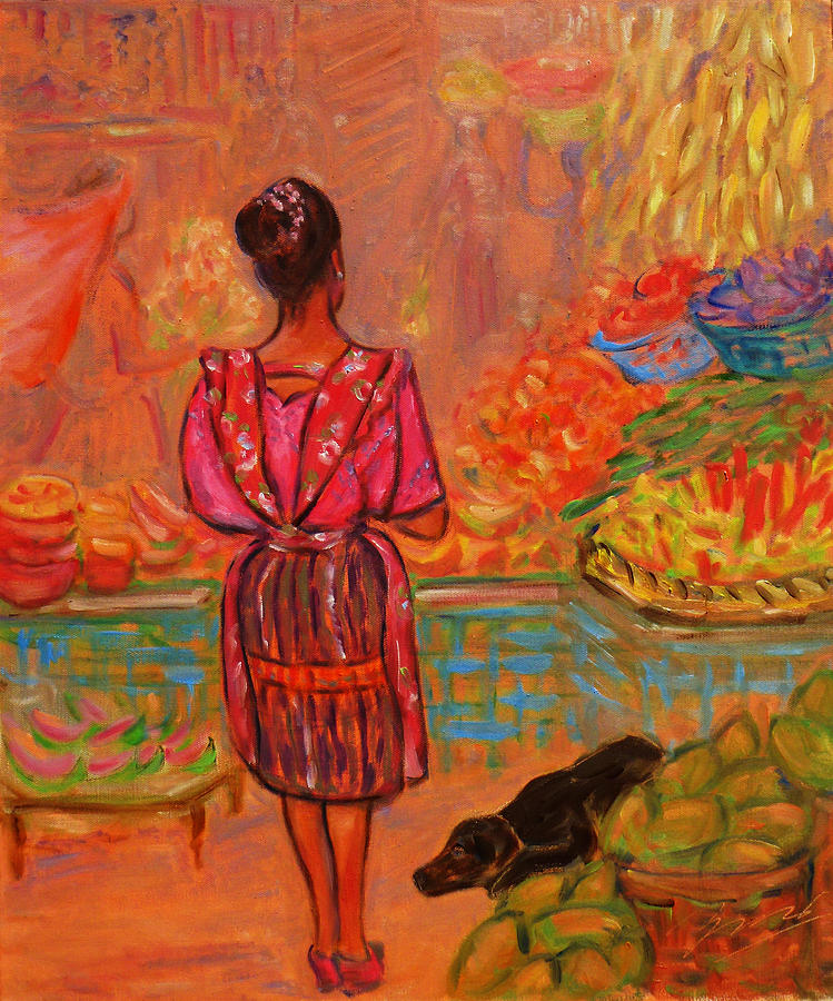 Guatemala Impression VI Painting by Xueling Zou