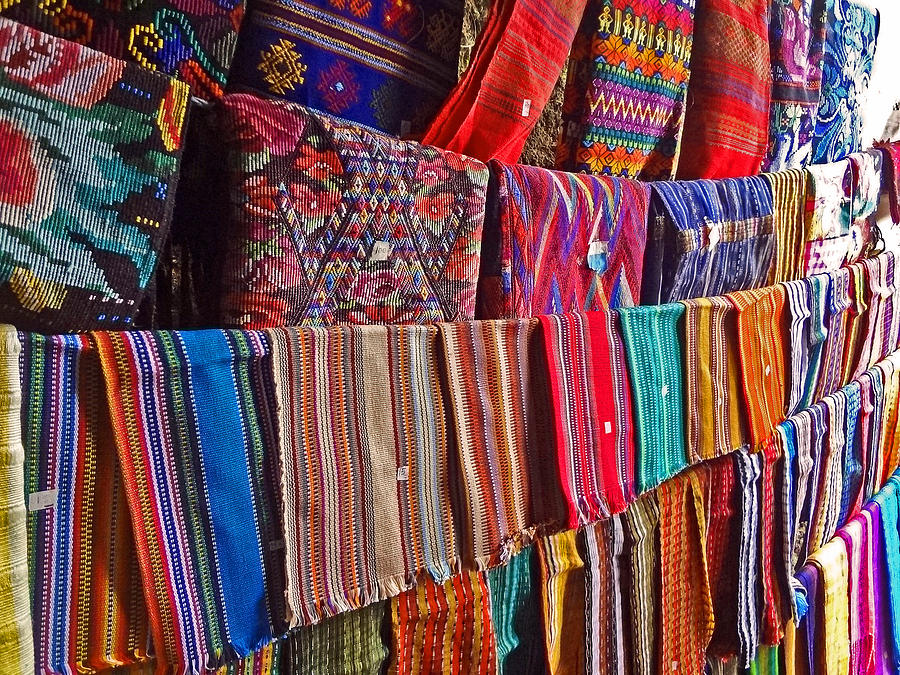 Fabric Photograph - Guatemalan Fabrics by Melissa Yosua-Davis