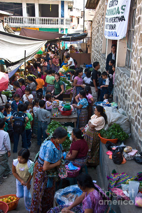 Guatemalan Streen Market Photograph by Mark Newman