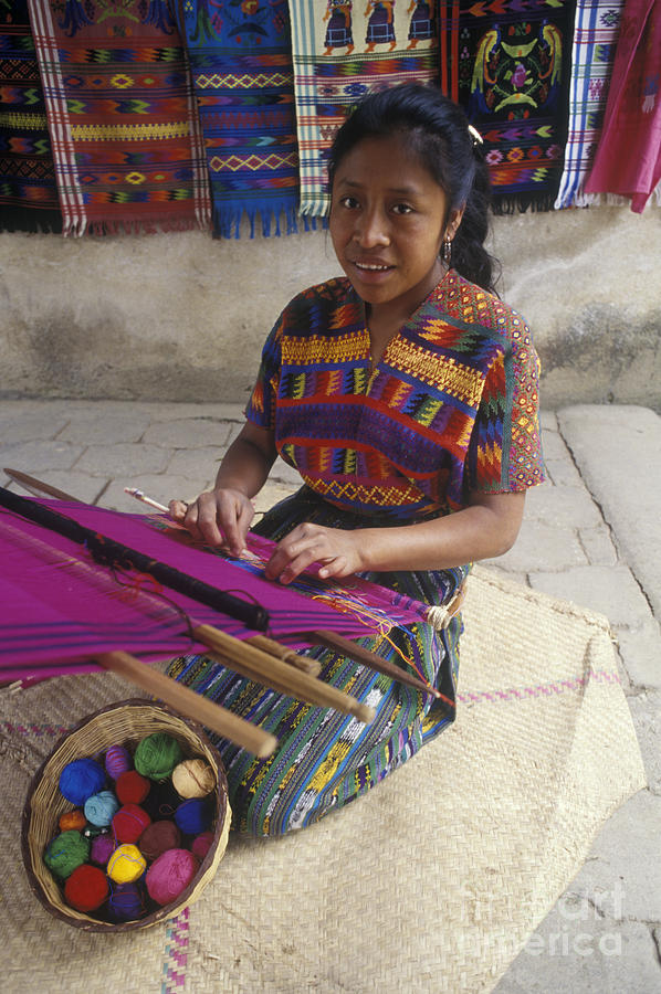 Guatemalan Weaver Photograph by Craig Lovell