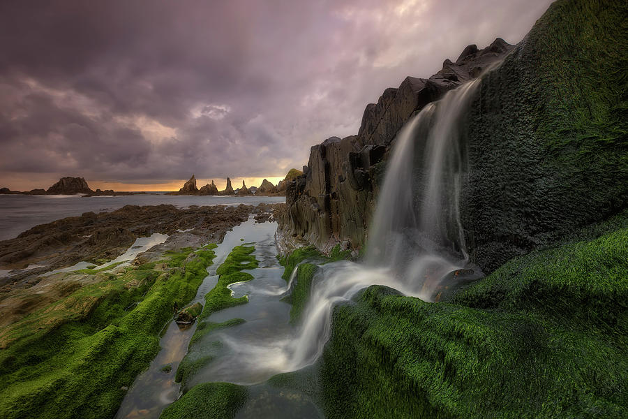 Waterfall Photograph - Gueirua by Doroteo Tobarra Narro