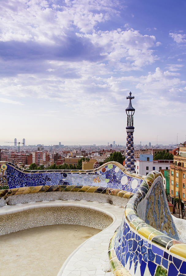 Guell Park In Barcelona Photograph by Prognone