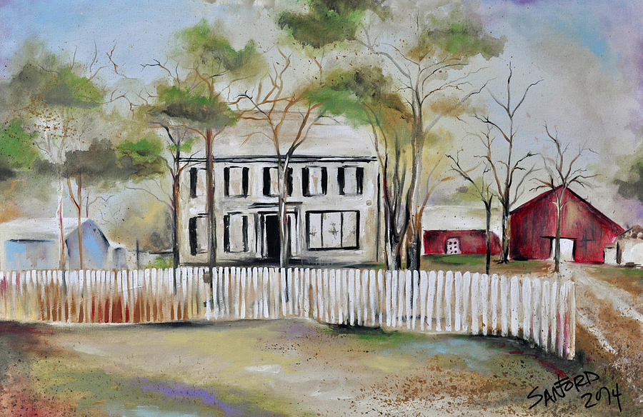 Guenther Family Home Painting by Amanda Sanford