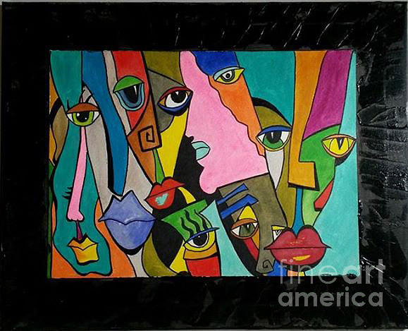 Abstract Painting - Guess by Damion Powell